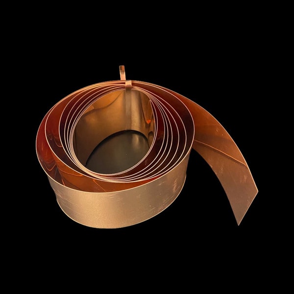 Raw Copper Flashing Strip, 10"x2.75"