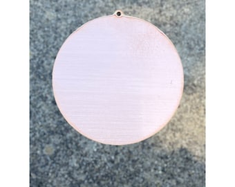Copper Circle Stamping Blanks With Exterior Hole, 1.5" (10 Pack) 16oz (24gauge) Copper