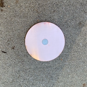 6&quot; Raw Copper Stamping Disc - Made from 16oz Raw Copper Circle Blank
