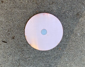 6" Raw Copper Stamping Disc - Made from 16oz Raw Copper Circle Blank
