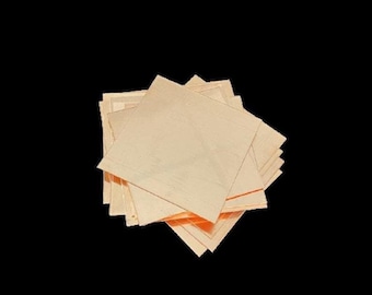 Square Copper Stamping Blanks, 3"x3" (10 Pack) 16oz (24gauge) Copper