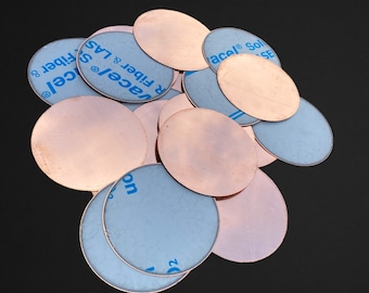 3.5" Raw Copper Stamping Disc- Wholesale Lot of 32 Blanks