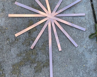 12"x3/8" Raw Copper Blank Strips 16oz or 24 gauge (15 Pack)