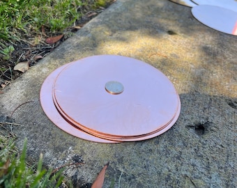 Large Raw 16oz Copper Stamping Blank Circle- 6"