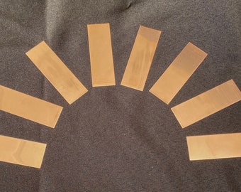 20 Rectangular Copper Stamping Blanks 1"x3" 16ox (24 gauge)