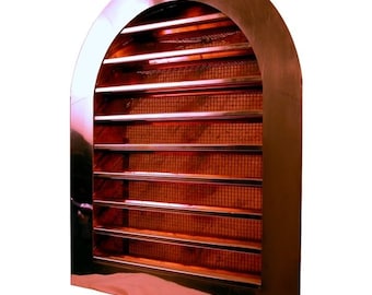 Copper Tombstone Louvered Gable Wall Vent