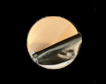3" Raw Copper Stamping Blanks (Pack of 5)- 16oz (aprox 24 gauge) with single side protective coating
