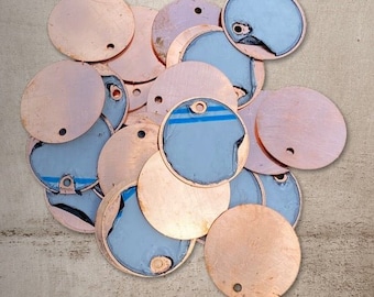 Copper Metal Stamping Tags 1.5"- 16oz (24 Gauge) Copper with hole