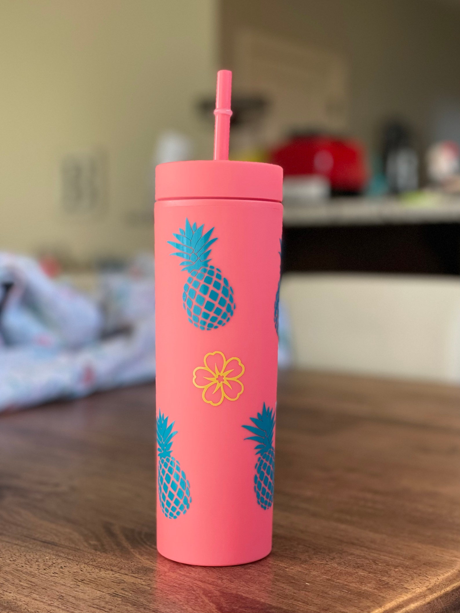 Pineapple Cold Cup Island Inspired Beach Cup Personalized Etsy