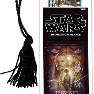 Star Wars The Phantom Menace 35mm Film Cell Bookmark w/Movie Clip & Tassel Brand New w/Vintage Cel!