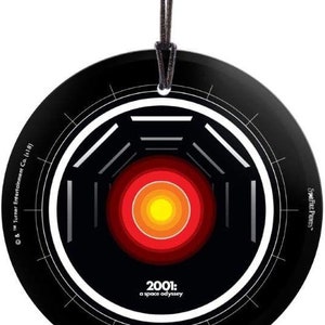 2001 A Space Odyssey HAL 9000 Starfire Hanging Beveled Glass Ornament Science Fiction AI Collectible Brand New Stanley Kubrick