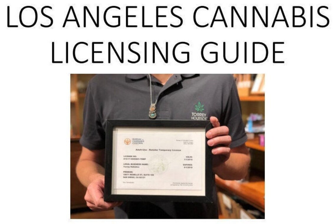 Los Angeles Cannabis Licensing Guide City/ca State Etsy