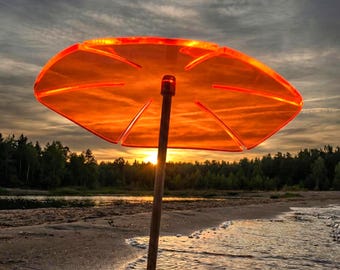 SunForm sunshades, 2 suncatchers, luminous floral decoration for tables, windows and garden, 40 cm, UV-resistant & frost-proof
