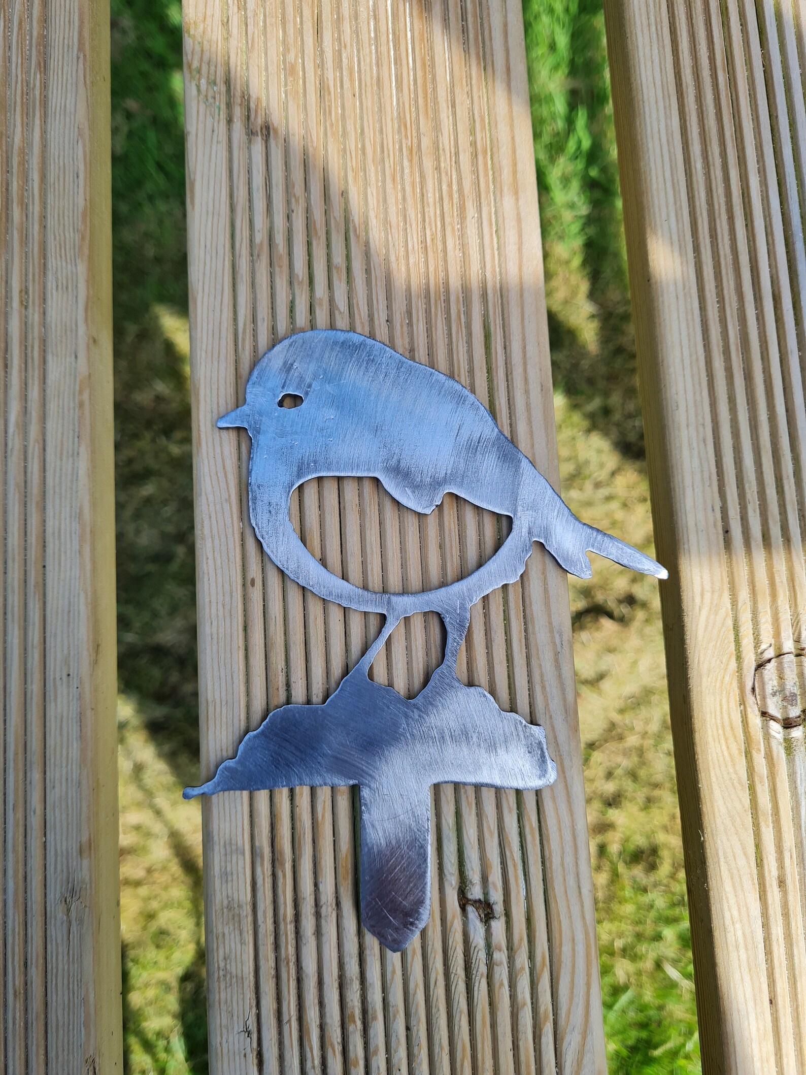 Metal Robin Bird Garden Ornament Art Etsy