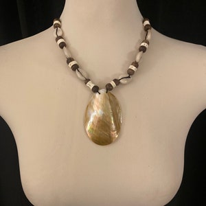 Beaded shell necklace