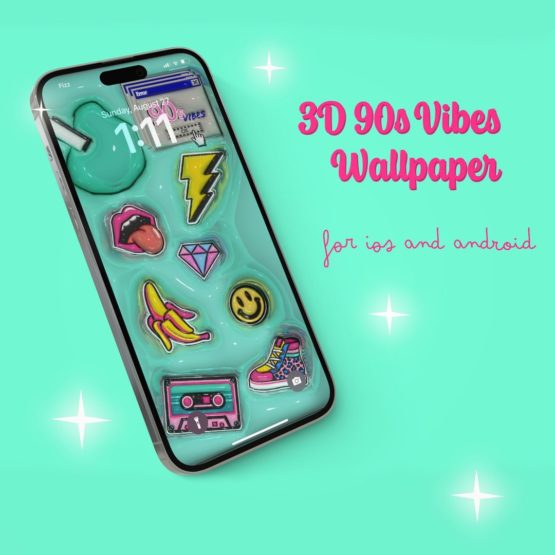 3D Aesthetic 90s Vibes Wallpaper for Mobile Phone 3D Android - Etsy