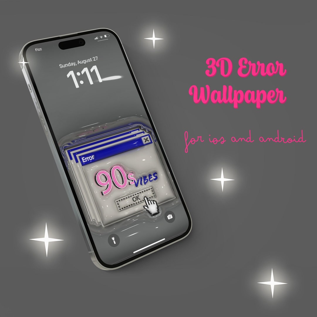 3D Aesthetic Error Wallpaper for Mobile Phone 3D Android Ios - Etsy