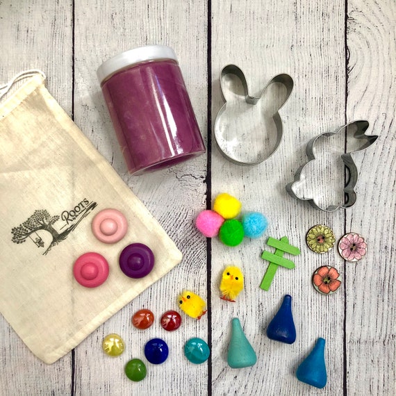 Spring Loose Parts Play Dough Mini Kit sensorial Etsy