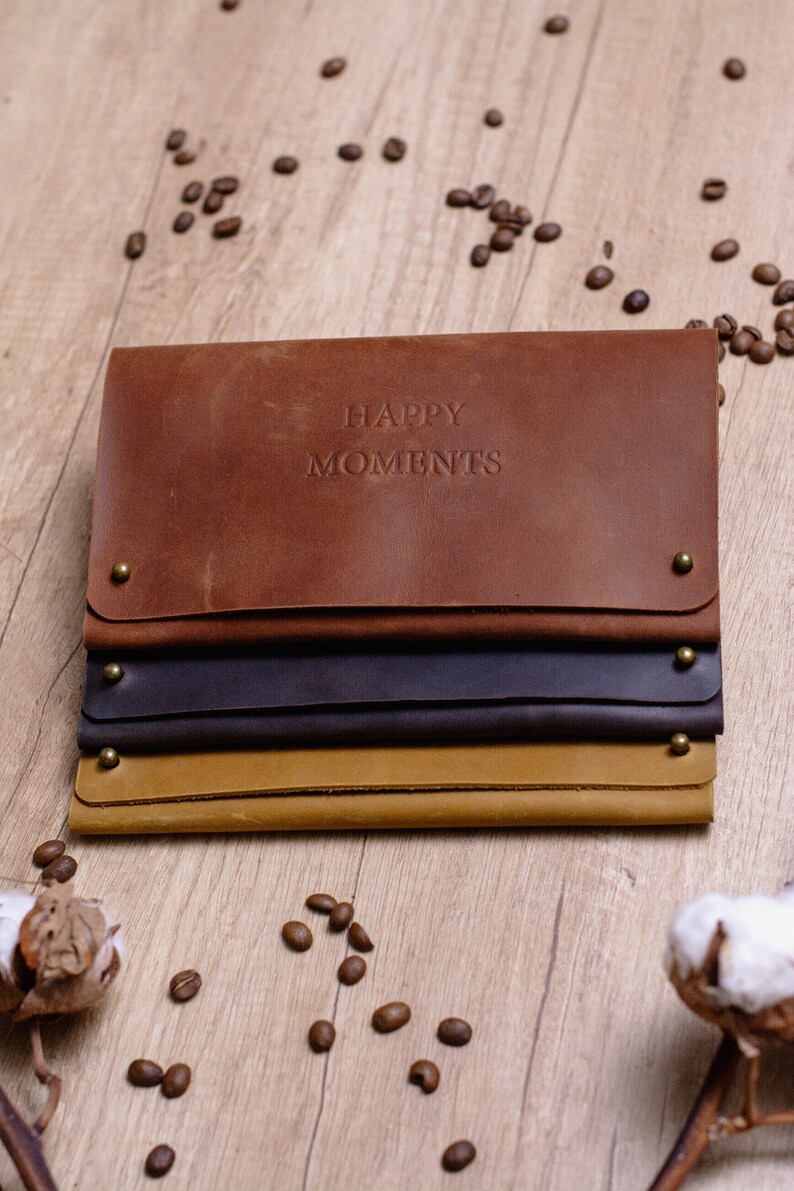 Leather Photo Envelope 4х6 Inch Document Holder Leather Etsy