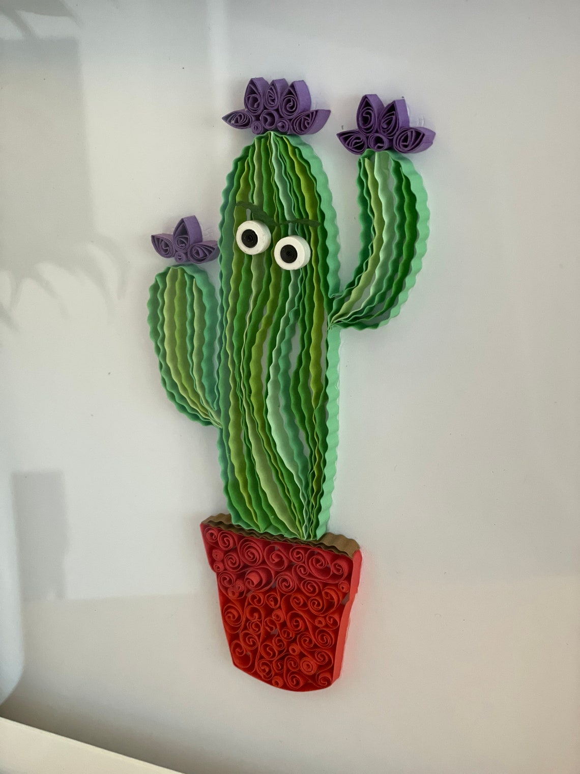 Carson the Cactus Quilled Art. Cactus Paper Character Cute Etsy