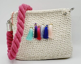 Handmade, crochet bag