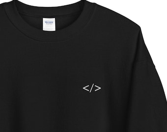 Subtle Coding Unisex Sweatshirt | Programming Sweatshirt | Software Developer Shirt | Embroidered