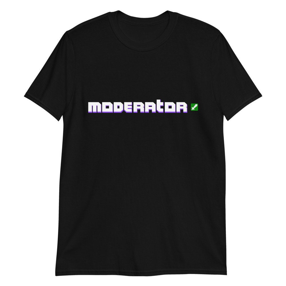Twitch Moderator Shirt Shirt For Mods Twitch Shirt Etsy