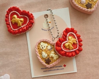 Handmade Chocolate Box Ruffles Charm