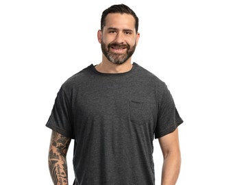 Post Shoulder Surgery Shirts, Adaptive Clothing, Men Short Sleeve Shirt