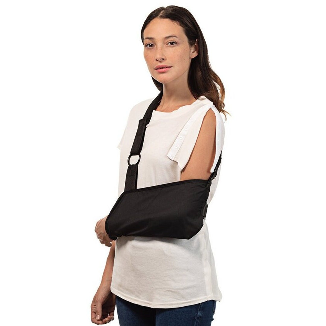 Unisex Post Shoulder Surgery Tank Tops Shoulder Side Full Snap Access Shirt Tearaway Arm Chest Rotator Cuff Recovery Clothing, Green, X-Small - View #12