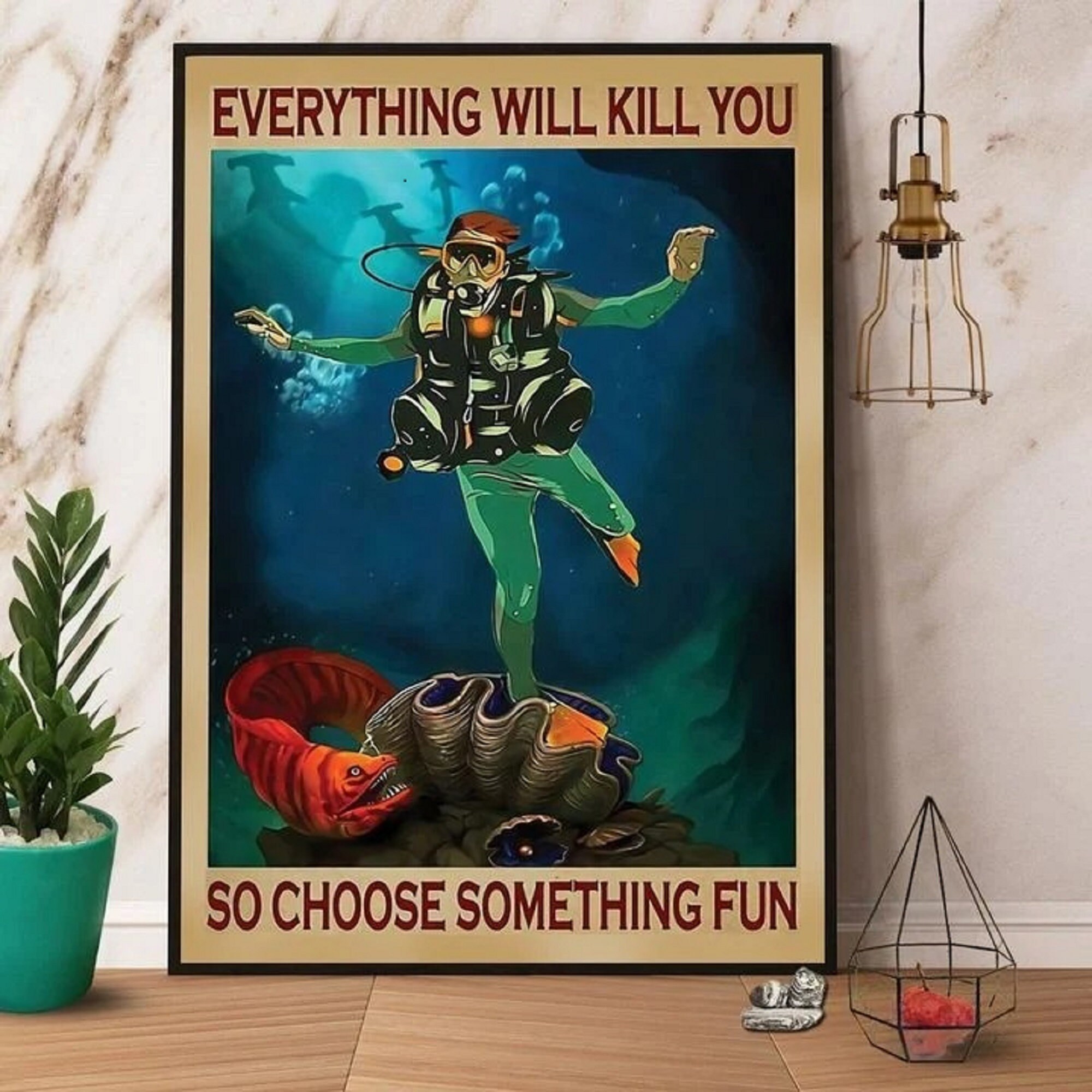 Electric eel everything will kill you so choose something fun Etsy