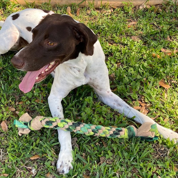 Medium Fleece Braided Dog Tug