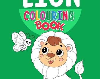 Lion Coloring Book for Kids | Jungle Safari Animal Pages (PDF Download)