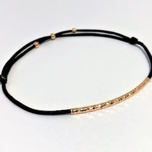 Tiny Simple Black Bracelet for Women and Girls Gift for - Etsy