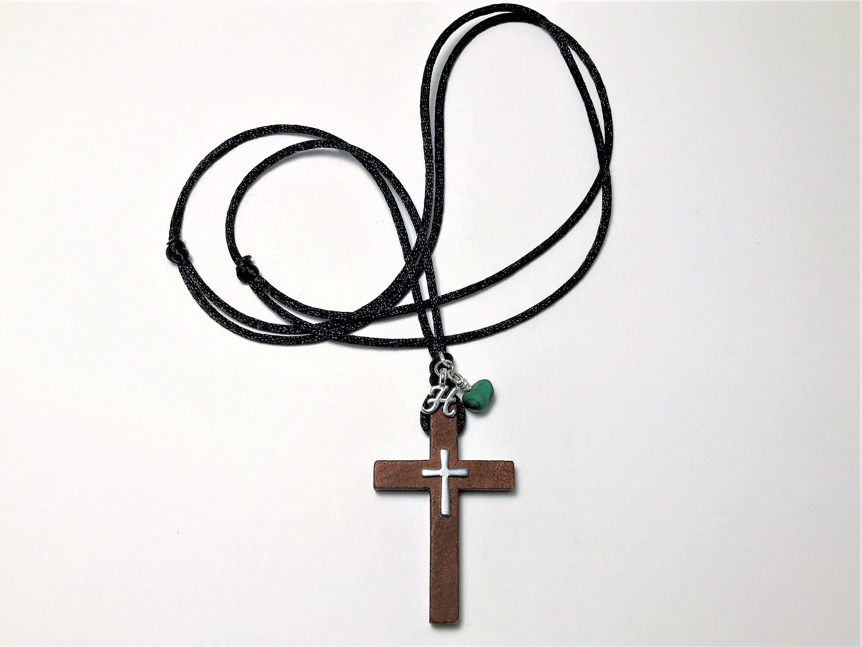 Rustic Bronze Cross Leather Necklace in Bronze | James Avery