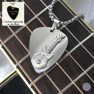 Custom Guitar Pick Necklace - Personalized for Music Lovers, Men & Women, Ideal Musician Gift, Unique Guitarist Accessory, Perfect Keepsake