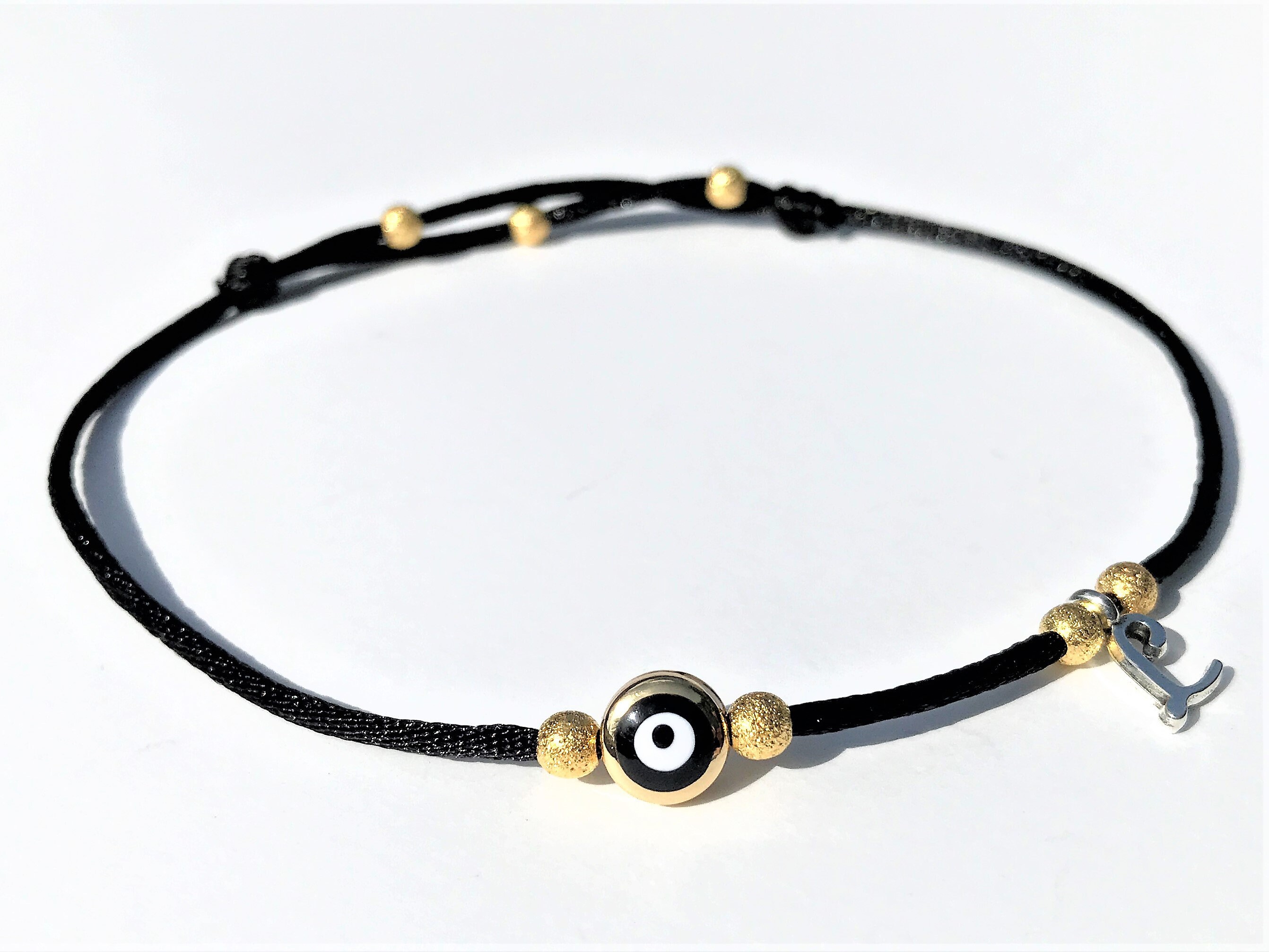 Evil Eye Anklet with Gold Charms for Women & Kids Good Luck Etsy.de