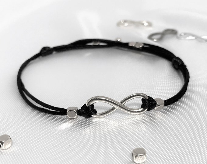 Personalized Infinity String Bracelet for Men and Boys Etsy