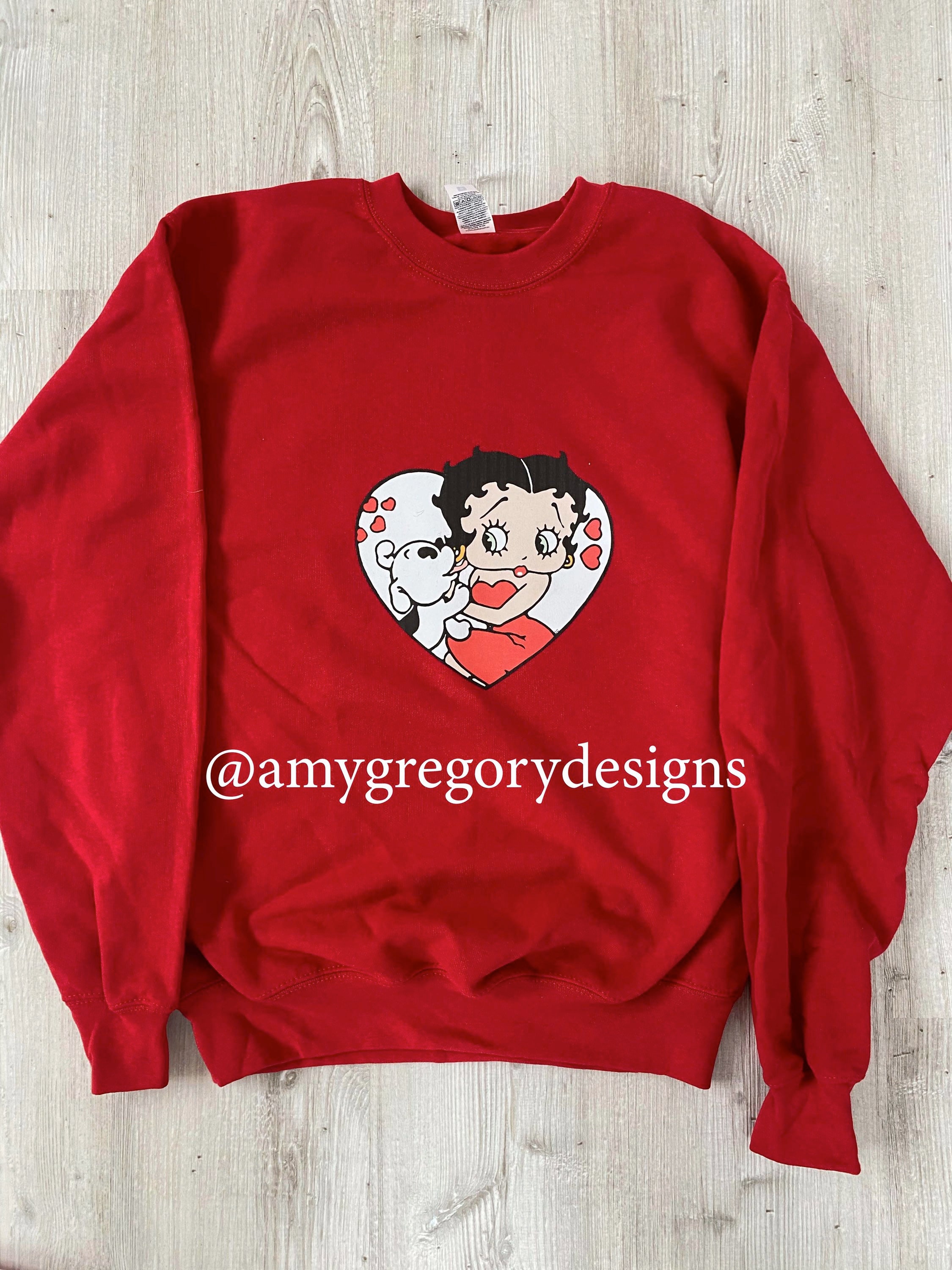 betty boop nike sweatshirt