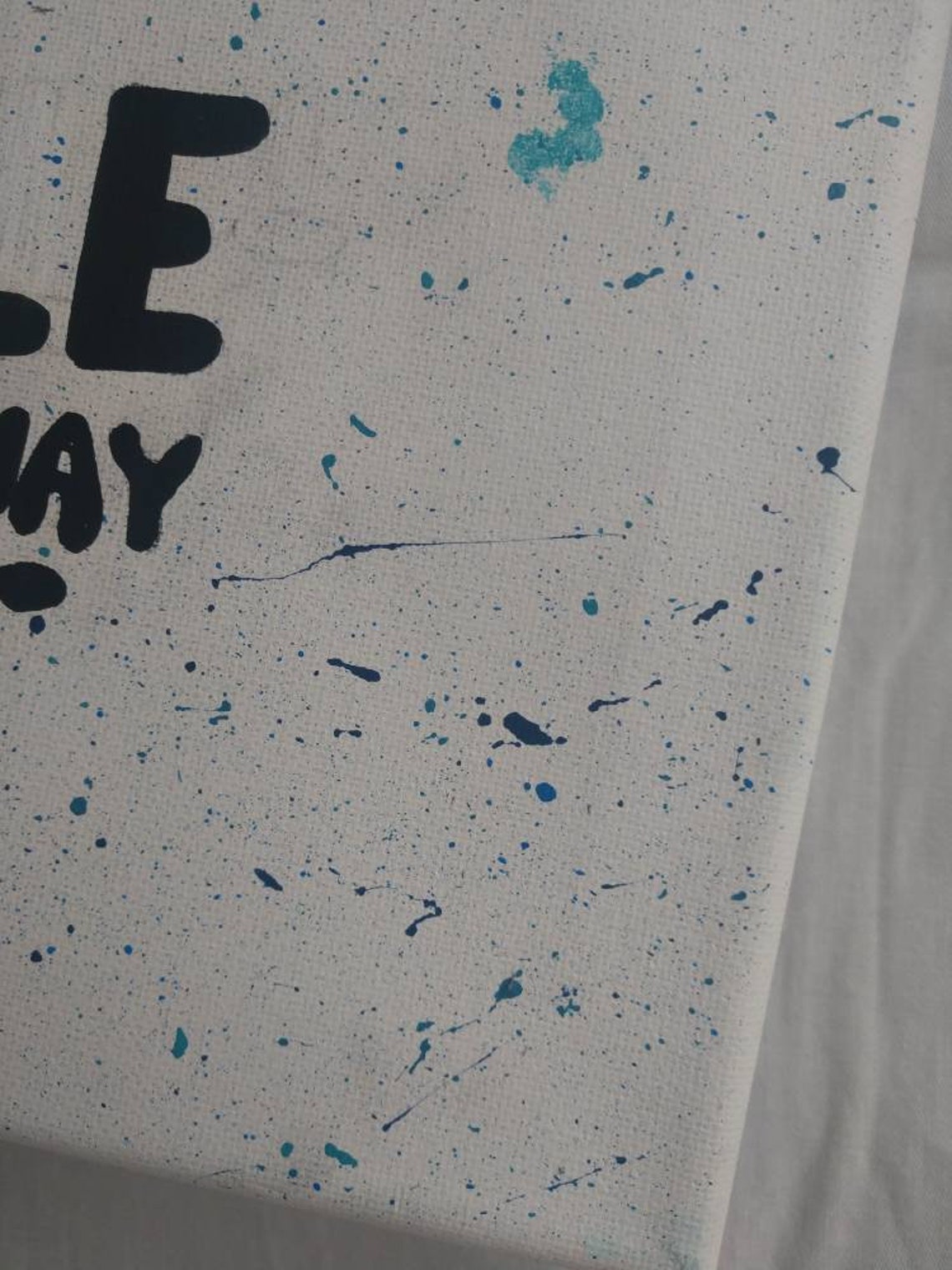 Personalizable Quote Splatter Paint Etsy