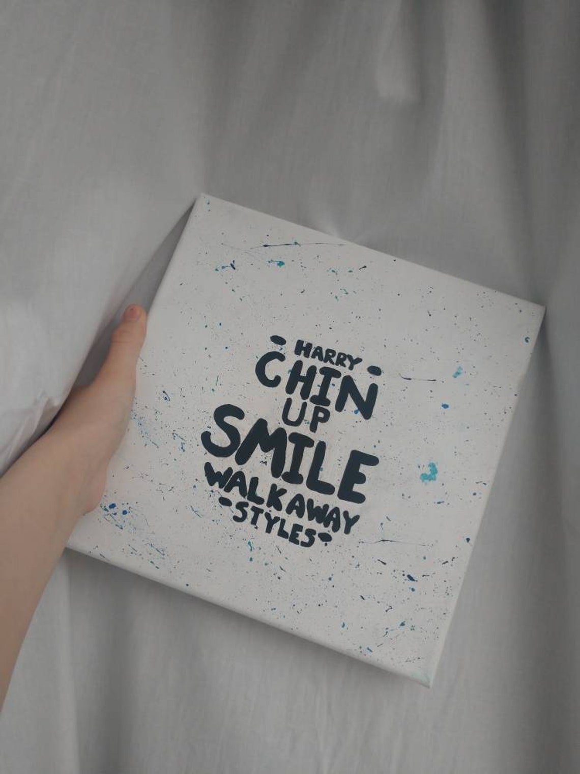 Personalizable Quote Splatter Paint Etsy