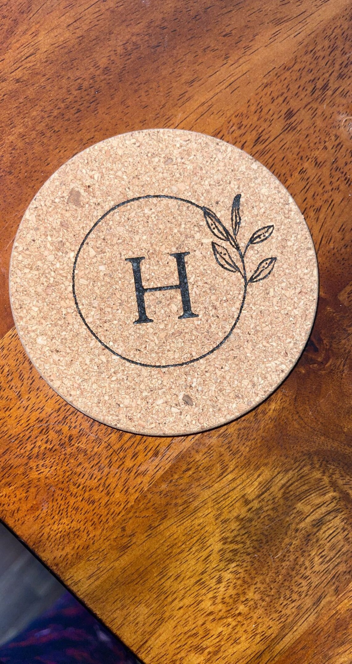 Custom Engraved Cork Coasters Etsy