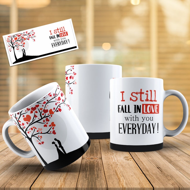 5 Digital templates for sublimation in Mugs Valentine's | Etsy