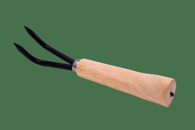 Two-prong Root Rake by Tinyroots | Steel Pronged Repotting Tool | 9.5 ...