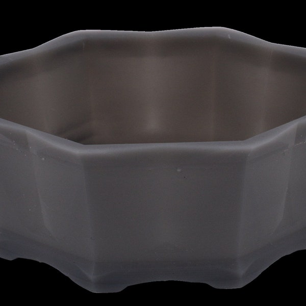 Octagonal Resin Pot | 3D Printed Bonsia Pot | Mame Sized Bonsai Pot