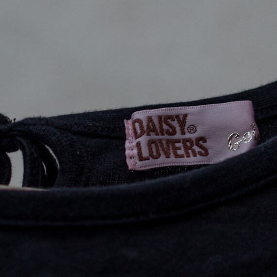 Daisy Lovers Black T-shirt. Rare Y2k Harajuku Clothing. Perfect for Summer.