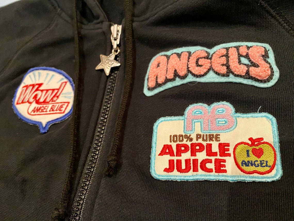 Angel Blue Japan Hoodie. Classic Harajuku 90s Clothing. Etsy