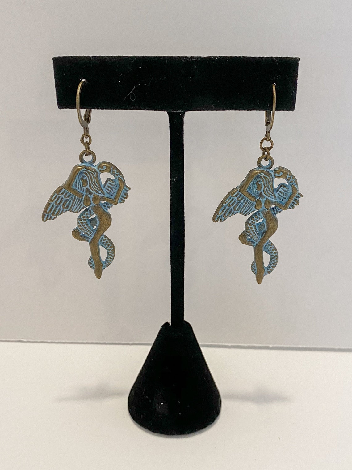 Boucles doreilles médicales âgées de sirène de cuivre femme Etsy