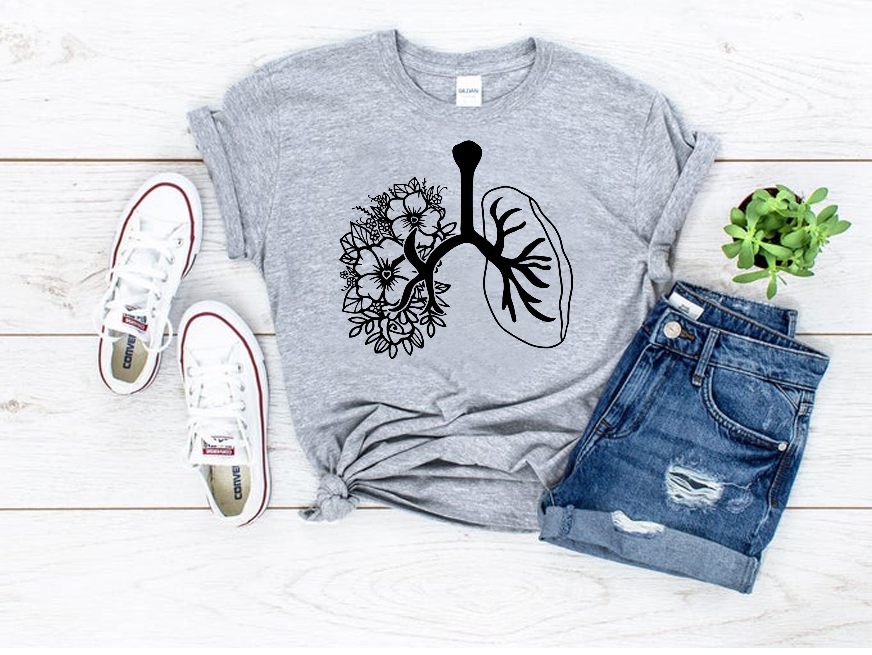 Lungs of Flowers T Shirt Floral ShirtFlower Shirt Great Etsy