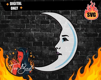 La Luna svg La loteria svg archivo sólo Estratificada